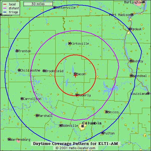 KLTI Coverage Area
