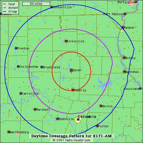 KLTI Coverage Area